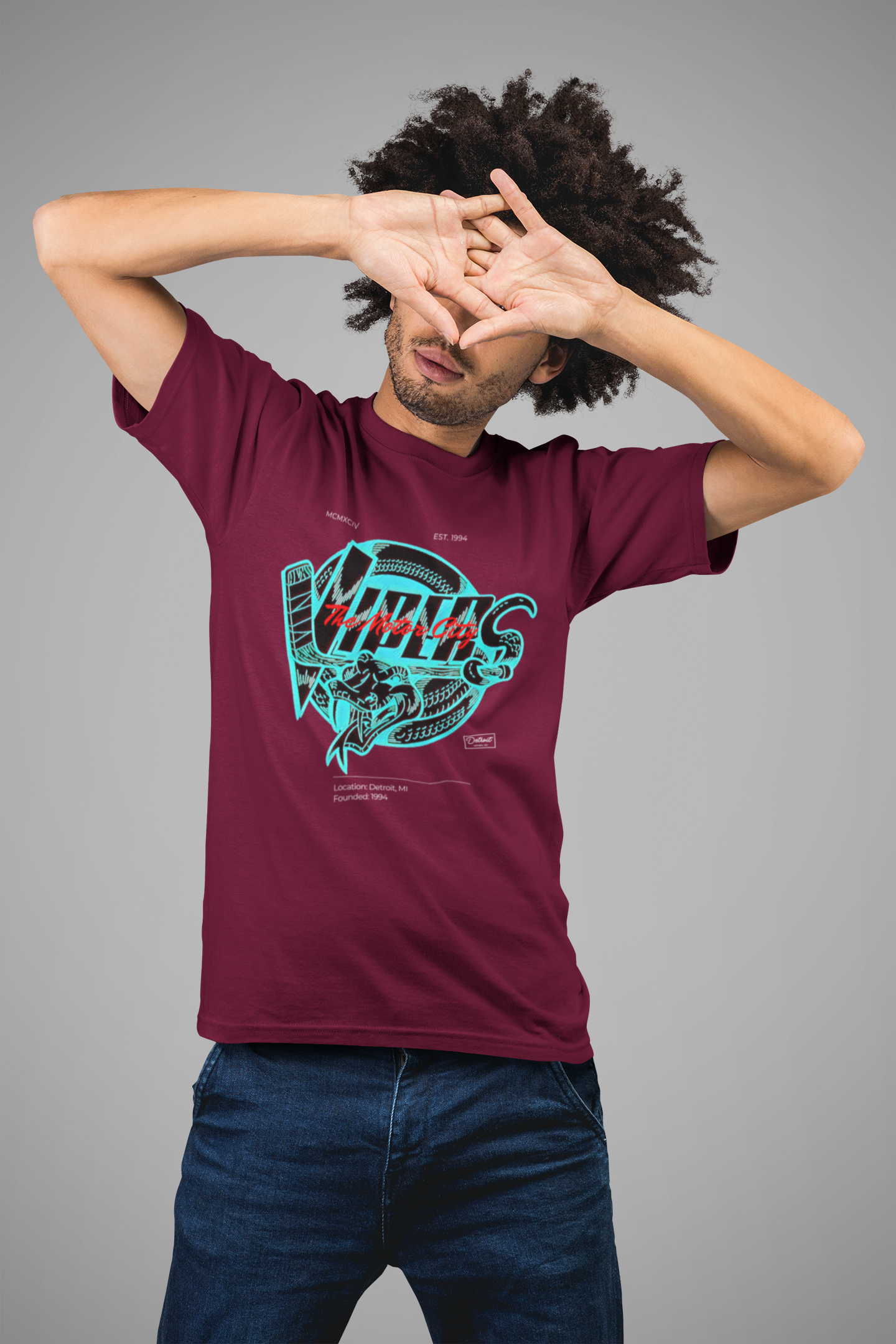 Detroit Vipers Hockey T-Shirt Buy Now Online by Slingshot Hockey