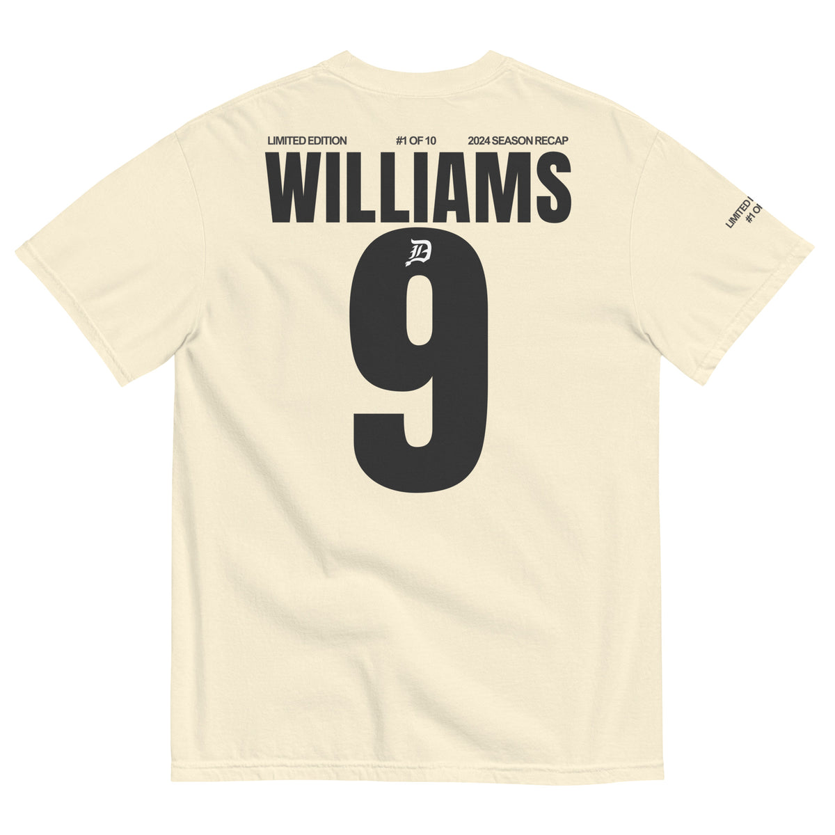 #1 of 10 Jameson Williams 2024 Recap Limited Edition - Premium Heavyweight T-Shirt