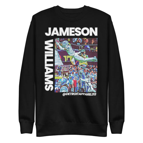Detroit Lions Jameson Williams - Unisex Premium Sweatshirt