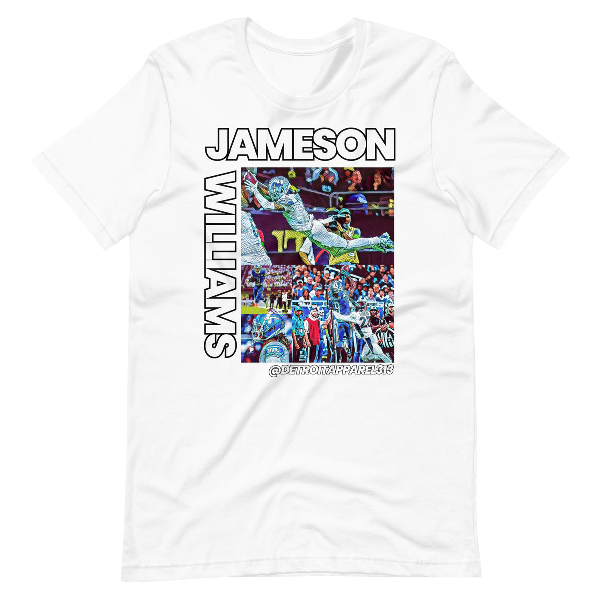 Detroit Lions Jameson Williams - Premium Unisex T-Shirt