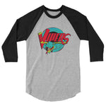Detroit Vipers Neon Remix - 3/4 Sleeve T-Shirt