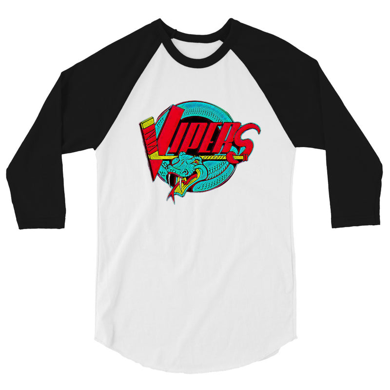 Detroit Vipers Neon Remix - 3/4 Sleeve T-Shirt