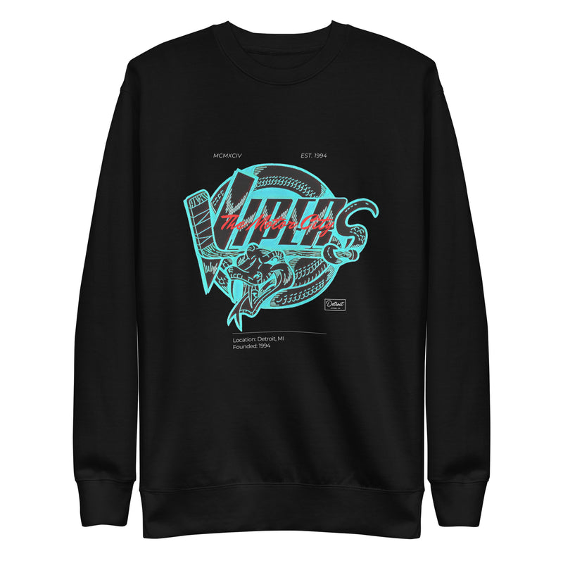 Detroit Vipers Motor City Remix  - Unisex Premium Sweatshirt